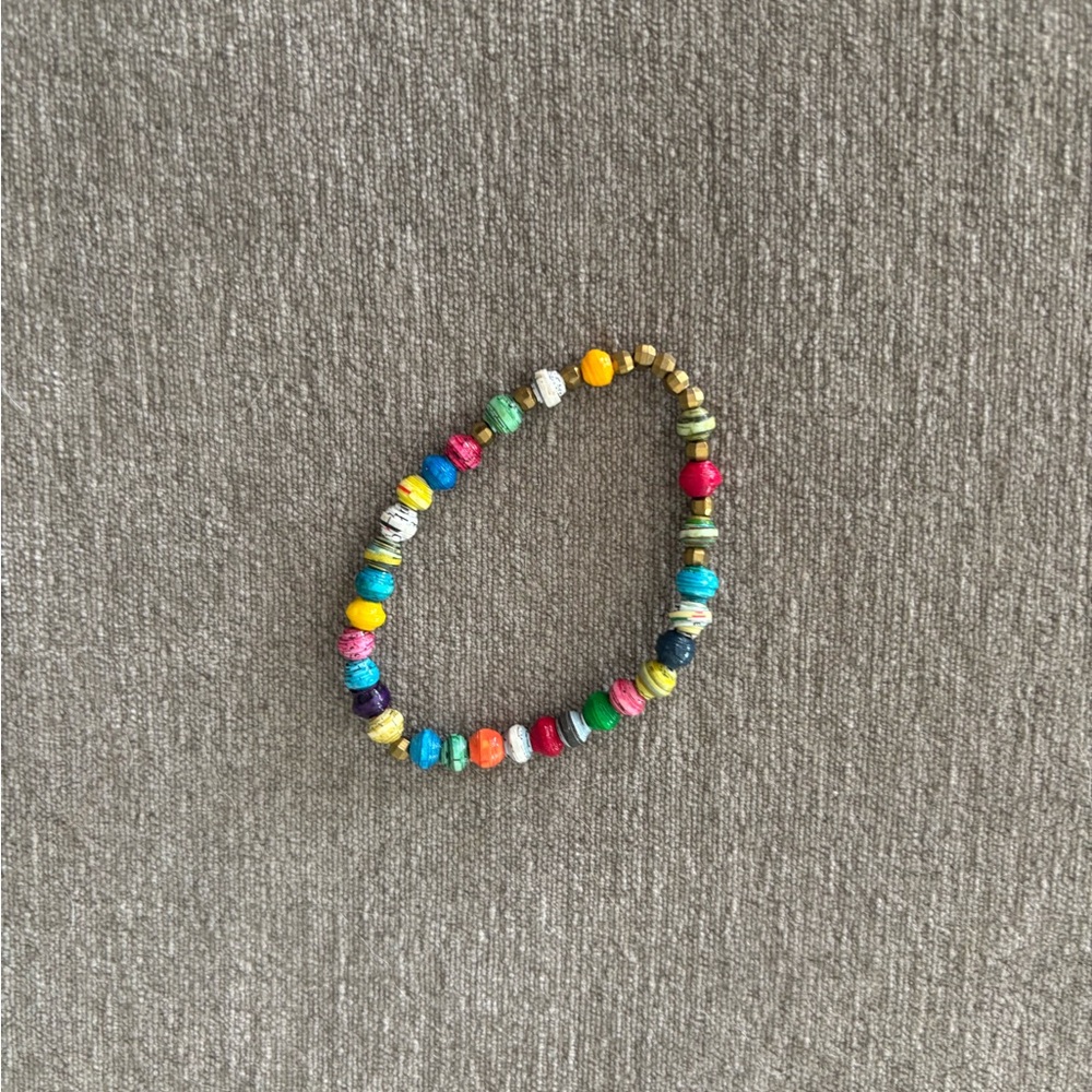 Noonday Collection Multicolor Beaded Stretch Bracelet